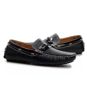ZHAIZUBULUO Men's Flat Shoes Formal Shoes Derby & Oxfords LX-9110(Black)   