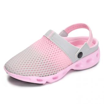 ZHAIZUBULUO Women Flat Mesh Beach Shoes Sandals ZJW-303(Pink) - intl  