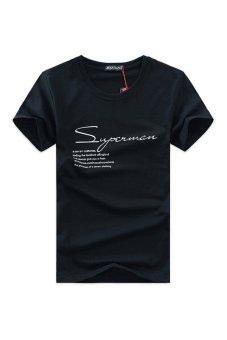 ZHENGQI Summer Short Sleeve T-shirt (Black) (Intl)  