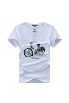 ZHENGQI Summer T-shirt Short Sleeve Shirts (White) - Intl  