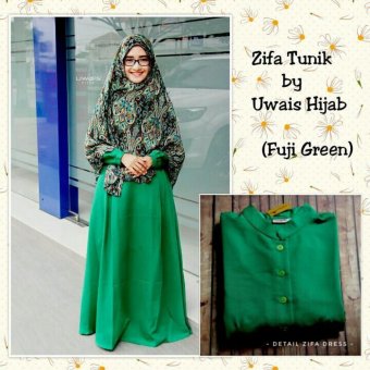 Zifa dress by uwais hijab [fuji green]  