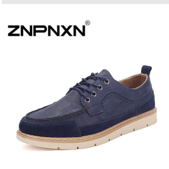 ZNPNXN Men's Casual shoes Low Cut Shoes(Blue)  