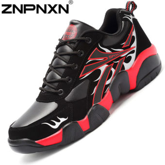 ZNPNXN Men's Couple Breathable Shoes Sports Casual Shoes (Black/Yellow)  