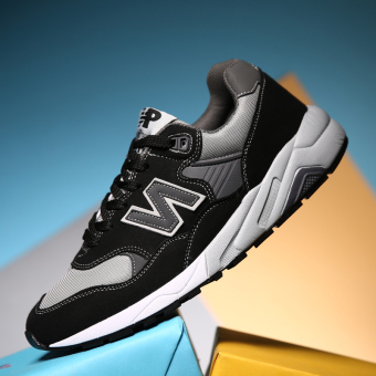 ZNPNXN Men's Fashion Fashion Sneakers Suede +Tull Shoes Running Shoes Walking Shoes (Black)  