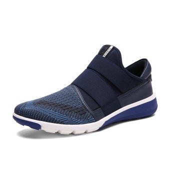 ZNPNXN PU Men's Fashion Sneakers (Blue)  