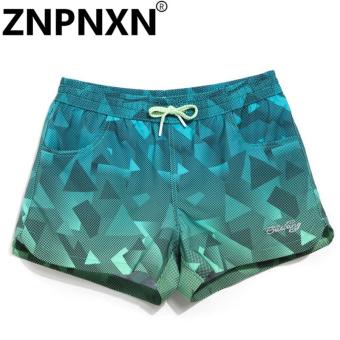 ZNPNXN Women's Fashion Beach Board Shorts Casual Bottoms Fashion Plus Big Size Quick Drying Fitness Jogger Boxer Trunks Swimwear - intl  