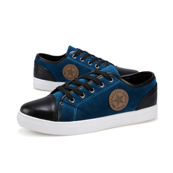 ZNPNXN Women's Fashion Sneaker Low Cut Skater Shoes (Blue)  
