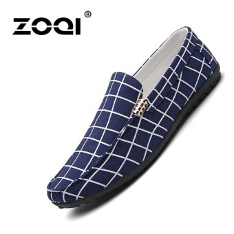 ZOQI Fashion Canvas Shoes Slip-Ons & Loafers(Blue) - intl  