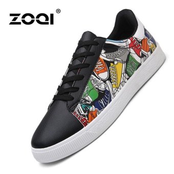 ZOQI Fashion Skate Sneaker Students Casual Shoes (Black) - intl  