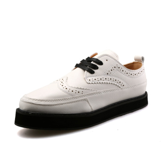 ZOQI man's formal shoes low cut shoes(White)  