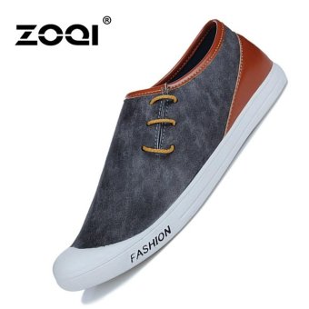 ZOQI Men's Fashion Casual Shoes Low Cut Formal Shoes(Grey) - intl  