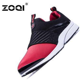 ZOQI Soft Bottom Running Shoes Simple And Breathable Fashion Sneaker(Red) - intl  