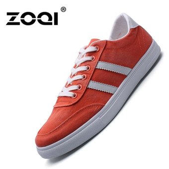 ZOQI Spring And Summer Canvas Shoes Students Casual Shoes (Orange) - intl  