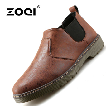 ZOQI Summer Man's ankle boots fashion popular casual comfortable shoes(brown) - intl  