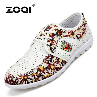 ZOQI Summer Man's Slip-Ons&Loafers Fashion Casual Breathable Comfortable Shoes-Red  