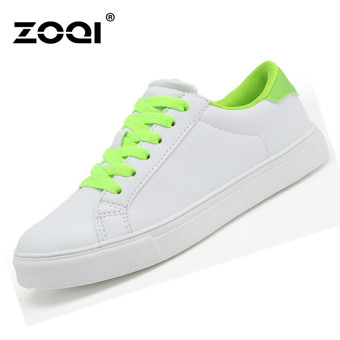 ZOQI Woman's Fashion Sneakers Sport Casual Breathable Comfortable Shoes (Fluorescent Green ) - Intl  