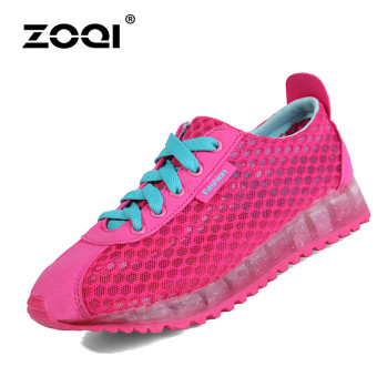 ZOQI Woman's Fashion Sneakers Sport Casual Breathable Comfortable Shoes (Pink) - Intl  