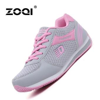 ZOQI Women's Fashion Air Cushion Running Shoes Mesh Casual Shoes Comfortable Travel Shoes(Grey) - intl  