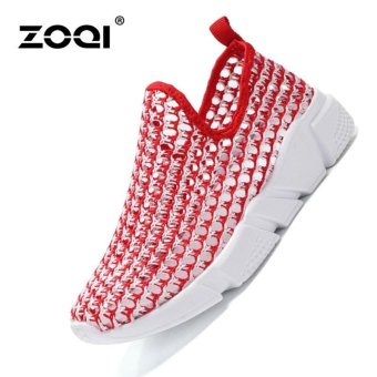 ZOQI Women's Fashion Shoes Sneakers Lightweight net sports shoes(Red) - intl  