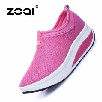 ZOQI Women's Mesh Breathable Sports Shoes Running Shoes (Rose) - intl  