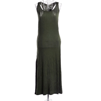 ZUNCLE Modal Vest Harness Dress(Army Green) - intl  