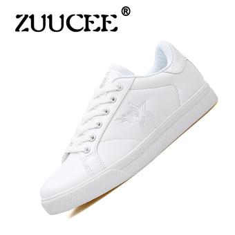 ZUUCEE 2017 new small white shoes spring and autumn sports and leisure board shoes summer Korean version of the British tide brand wild trend shoes shoes(white)  
