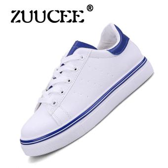 ZUUCEE Wild casual shoes small white shoes flat tide 2017 spring and autumn new shoes student board?blue?  