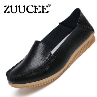 ZUUCEE Women's Fashion Loafer Shoes Single Shoes Ladies Flat Shoes (Black) - intl  
