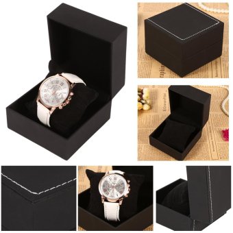 1Pc Watch Present Gift Display Case Bracelet Bangle Jewelry Storage Box Black - intl  