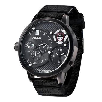 30M waterproof Men's Military Luxury Watch Sport Analog Quartz Mens Wristwatch Black - intl  
