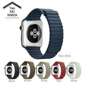 38Mm Apple Watch Iwatch Tali Jam Magnetic Leather Loop Strap Band  