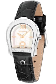 Aigner Andria A24223B Black Leather Watches  