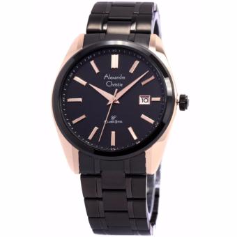 Alexandre Christie 8514 Jam Tangan Wanita - Black Rosegold  