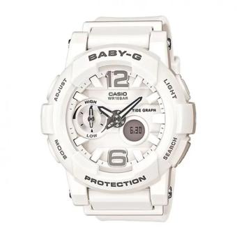 Baby-G BGA-180-7B1 - Jam Tangan Wanita - Putih - Resin Band  