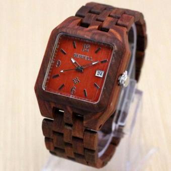 BEWELL Jam Tangan Terbaru BW-4193DS Desain KAYU  