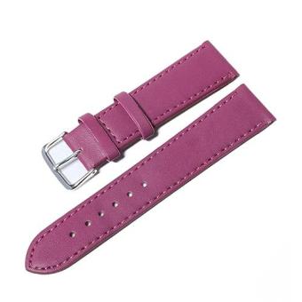 Bluelans® Men Faux Leather Universal Watch Strap Soft Wristband 12 mm - Purple  
