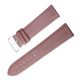 Bluelans® Men Faux Leather Universal Watch Strap Soft Wristband 20 mm - Brown  
