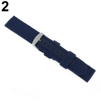 BODHI Fashion Outdoor 18/20mm Nylon Wrist Watch Band Replacement Buckle Strap 20mm (Blue) - intl  