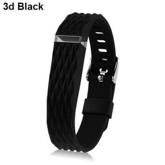 BODHI Replacement Wrist Band Wristband for Fitbit Flex Bracelet Classic Buckle (3d Black) - intl  