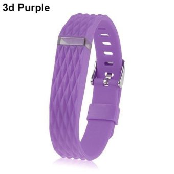 BODHI Replacement Wrist Band Wristband for Fitbit Flex Bracelet Classic Buckle (3d Purple) - intl  