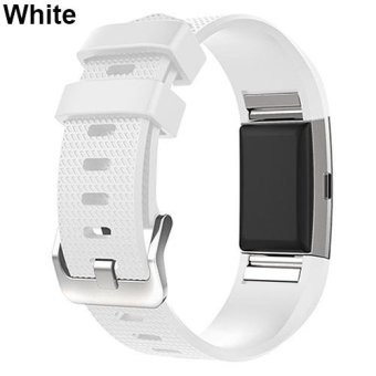 BODHI Silicone Sports Bracelet Strap Band Replacement Wrist Strap Watchband for Fitbit Charge 2 (White) - intl  