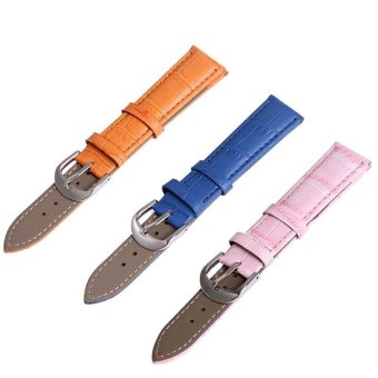 Buy 1 Get 3 Twinklenorth ww049 20mm Blue Orange Pink Leather Watch Band Strap  