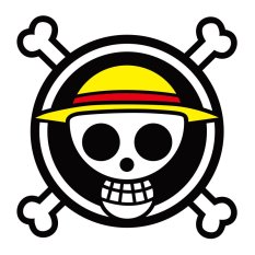 Car sticker hood decal Engine Cover skin one piece luffy classical anime 50cm