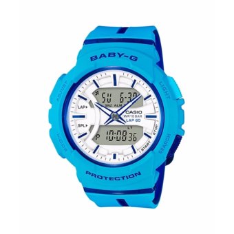 CASIO BABY-G Beach Glamping Series Womens Blue Resin Strap BGA-240L-2A2 - intl  