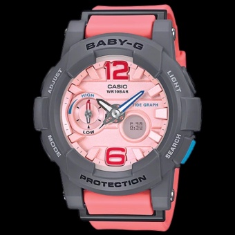 Casio Baby-G G-LIDE Series Women's Watch Pink Band Resin Strap BGA-180-4B2 Gift For Ladies/Girlfriend/Women - intl  