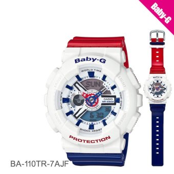 Casio Baby-G - Jam Tangan Wanita - Putih - Resin - BA-110TR-7A  