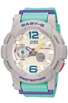 Casio Baby-G Women's Resin Strap Watch BGA-180-3BDR Blue Green  