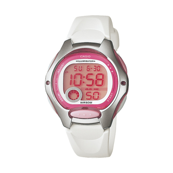 Casio Digital LW-200-7AV - Jam Tangan Wanita - Putih Pink - Resin  