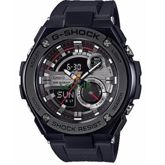 Casio G-Shock G-Steel GST-210B-1ADR - Jam Tangan pria - Black - Strap Resin  