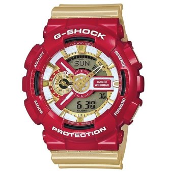 Casio G-Shock GA-110CS-4A Iron Man Limited Edition - Jam Tangan Pria - Merah - Resin  